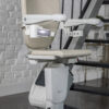 Handicare 1100 stairlift closeup with footrest unfolded