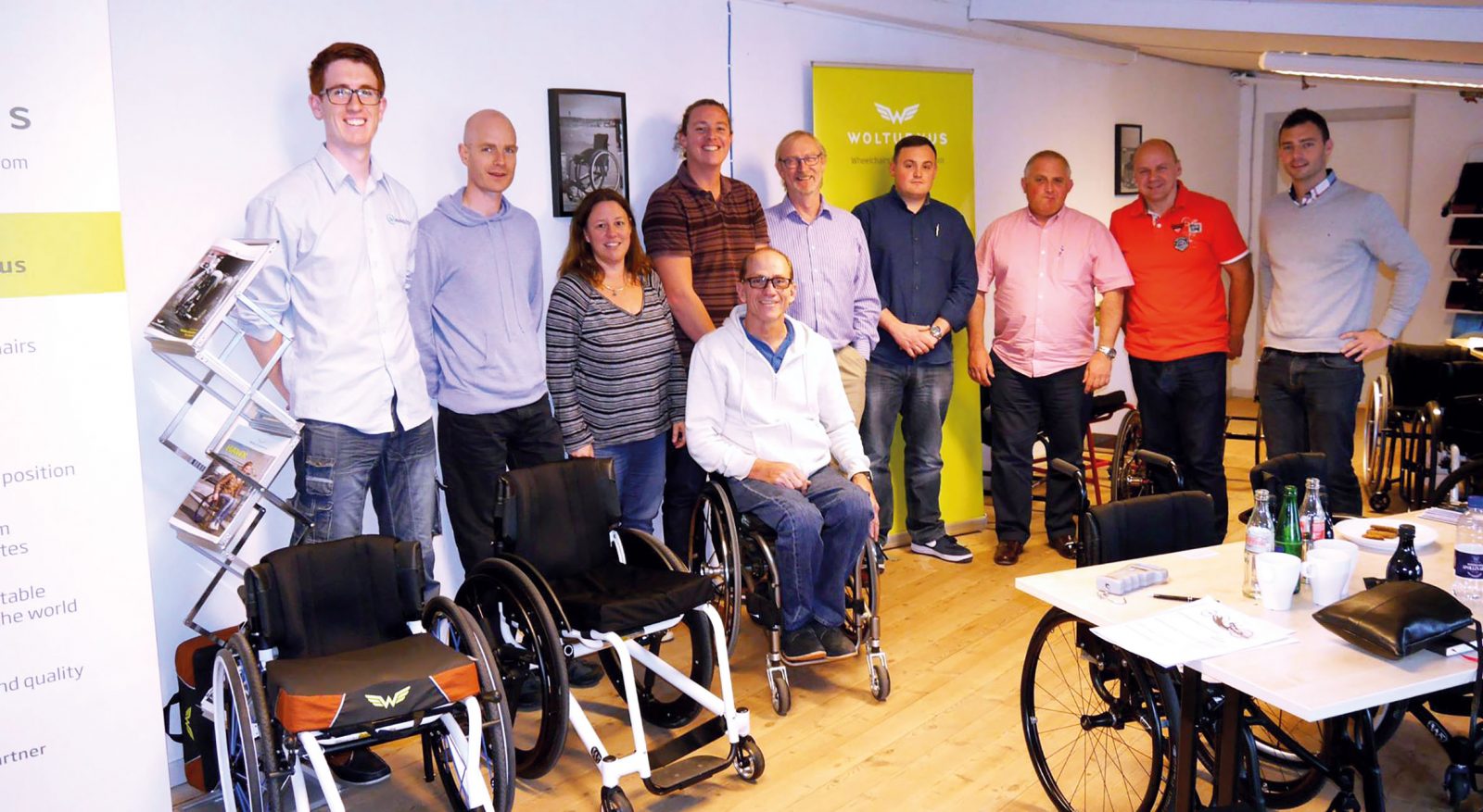CPD learning in classroom with wheelchairs