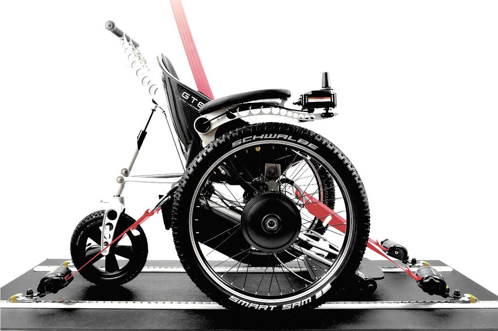 Crash-Tested Tie-Down System - Trekinetic GTE MK3 Powerchair