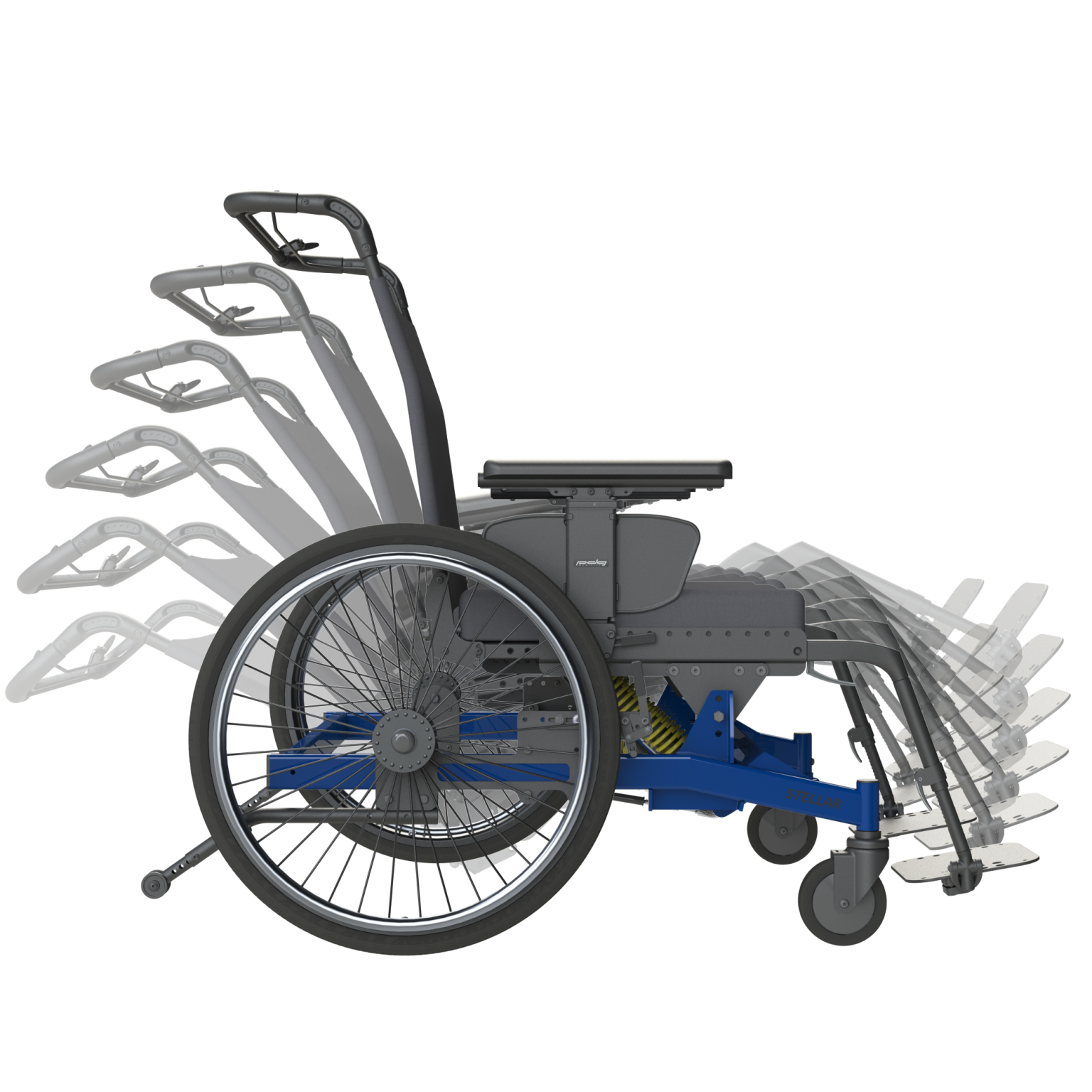 PDG Mobility Stellar HD Stellar TiltinSpace Wheelchair Recare