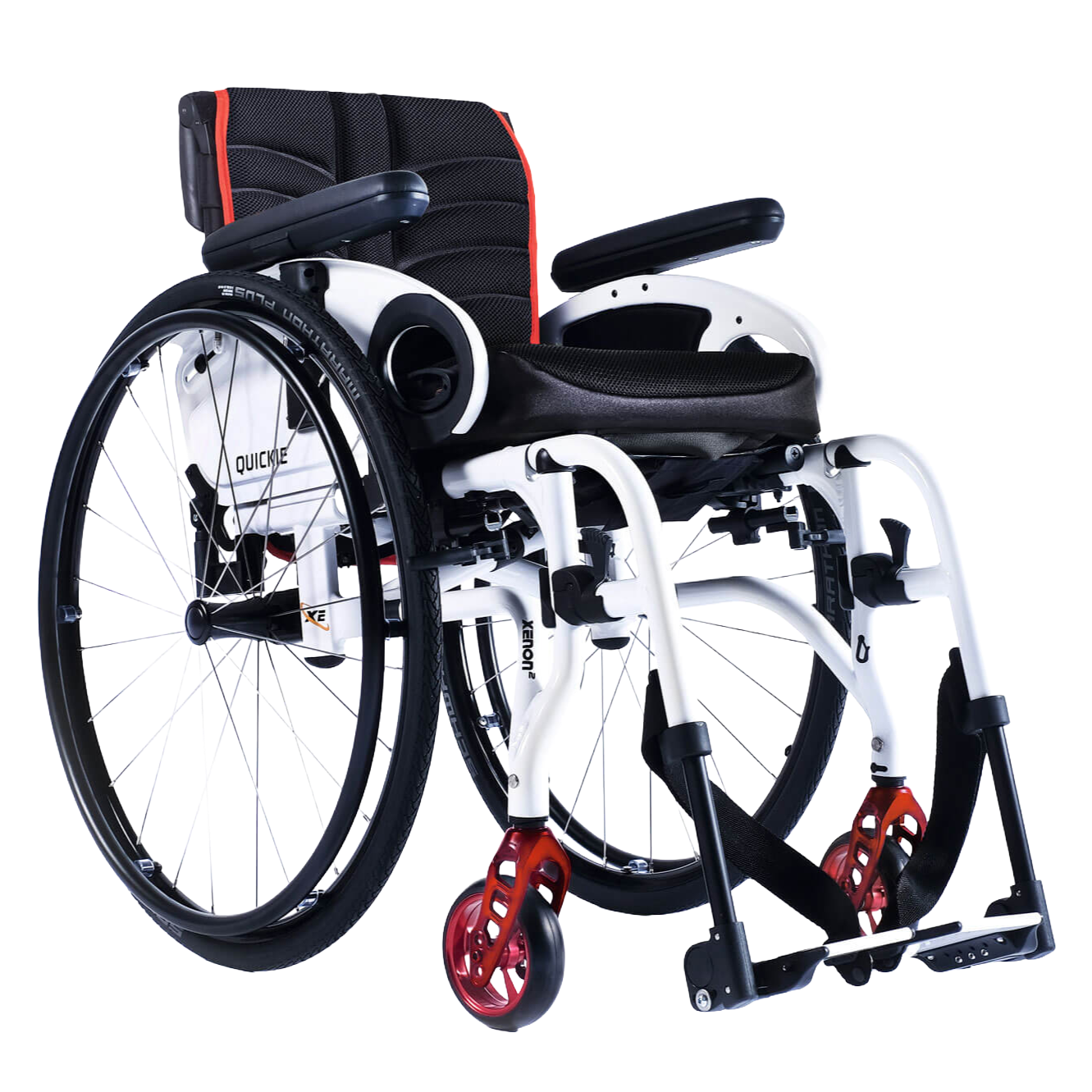 Quickie Zenon 2 Swing-Away manual wheelchair in White