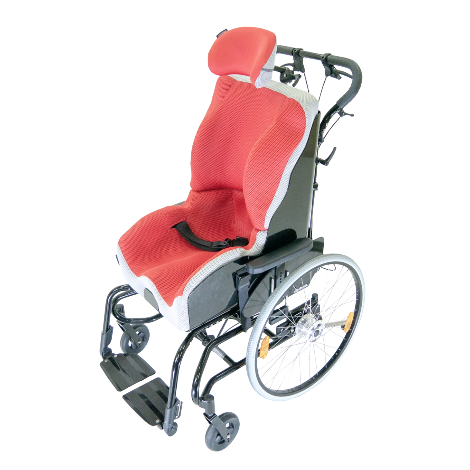 Ottobock Dino 3 Specialist Seating Wheelbase Self-Propel Black_Red Moulded Seating_Web