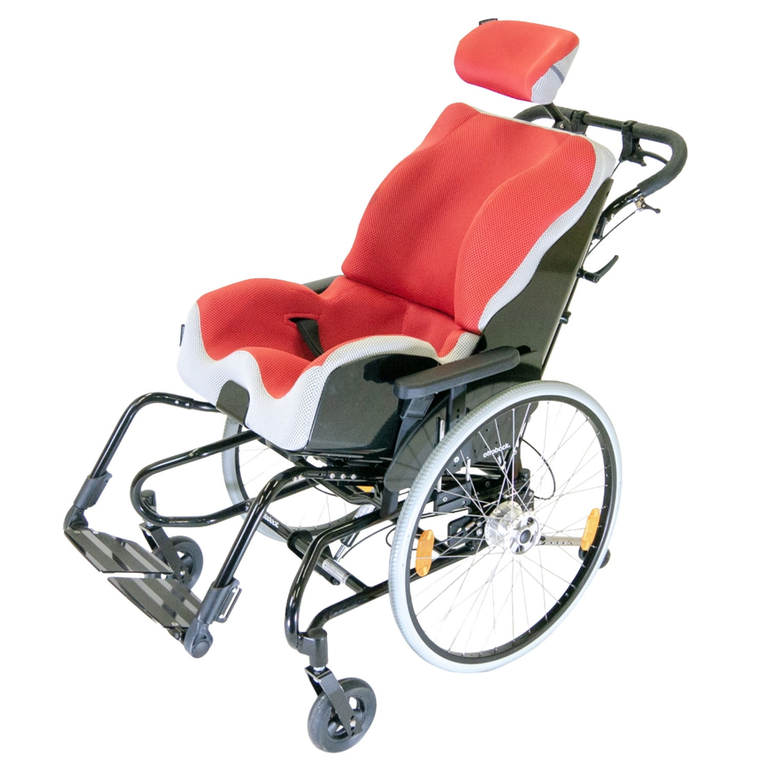 Ottobock Dino 3 Specialist Seating Wheelbase Self-Propel Black_Red Moulded Seating_tilt_Web