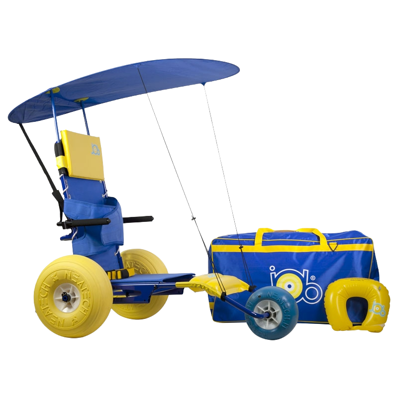 Neatech JOB Beach Wheelchair complete with accessories