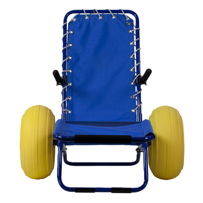 All-terrain beach wheelchair with fat wheels