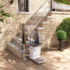 Handicare 4000 Stairlift outdoor seat in Smartslate fabric