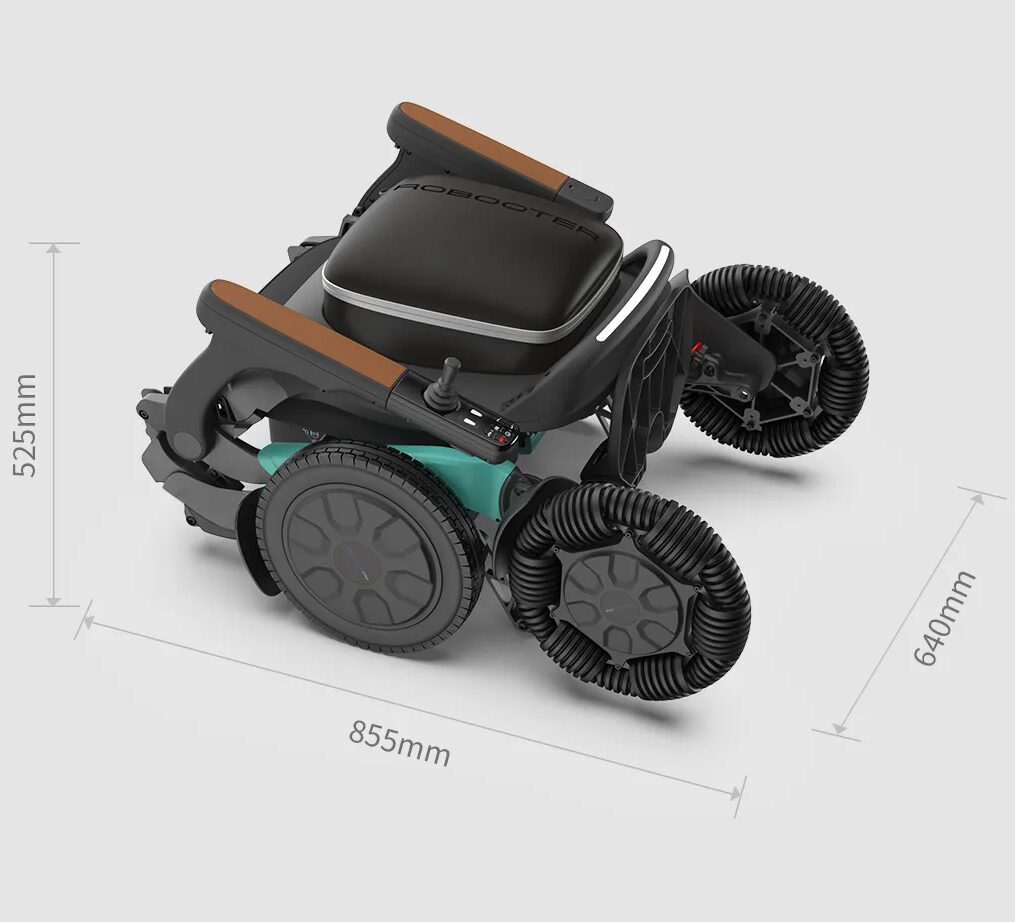 Robooter E60 PRO Folded Dimensions