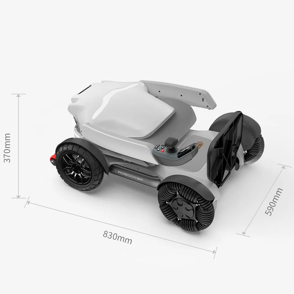 Robooter X40 Folded Dimensions