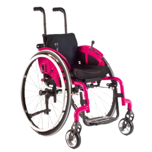 Zippe Simba manual wheelchair in pink
