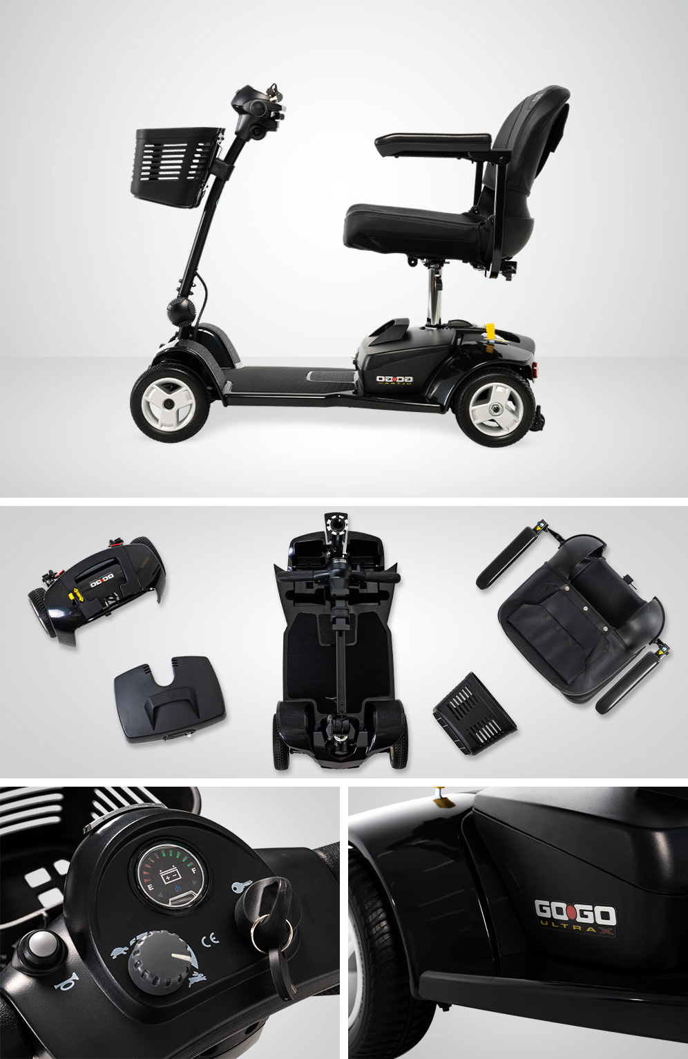 GoGo Ultra Pride Mobility Scooter_Combined