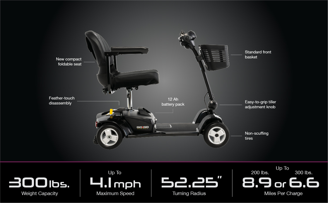 Specifications Feature_GoGo Ultra Pride Mobility Scooter