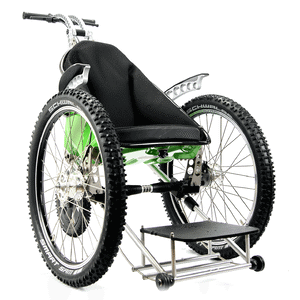 K2 Plus One - All-terrain wheelchair_Green_Front