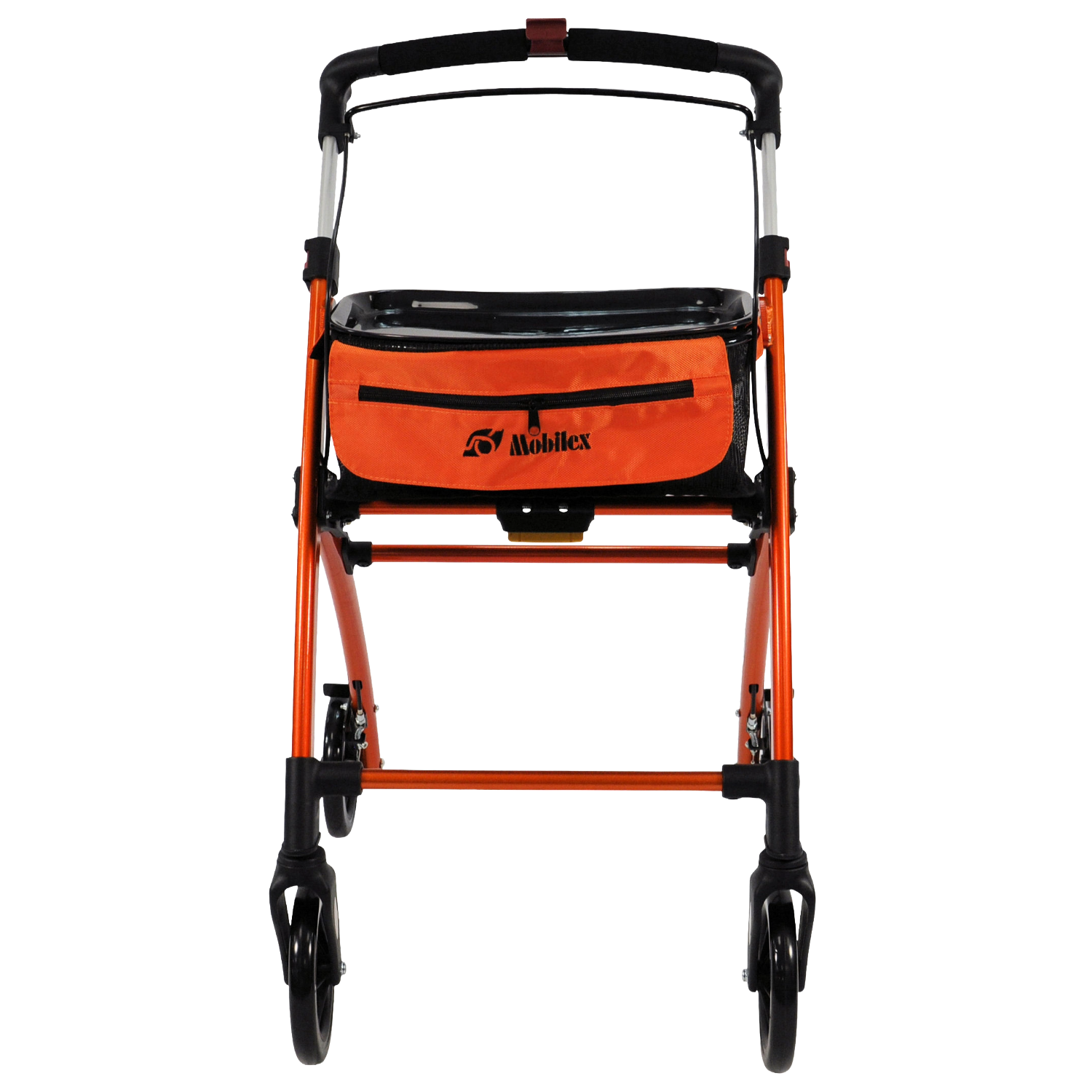 Front_Orange Jaguar Indoor Mobilex Rollator