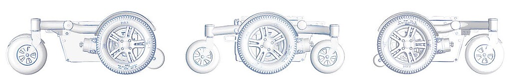 Powered Wheelchair Picture Comparing Drive Types