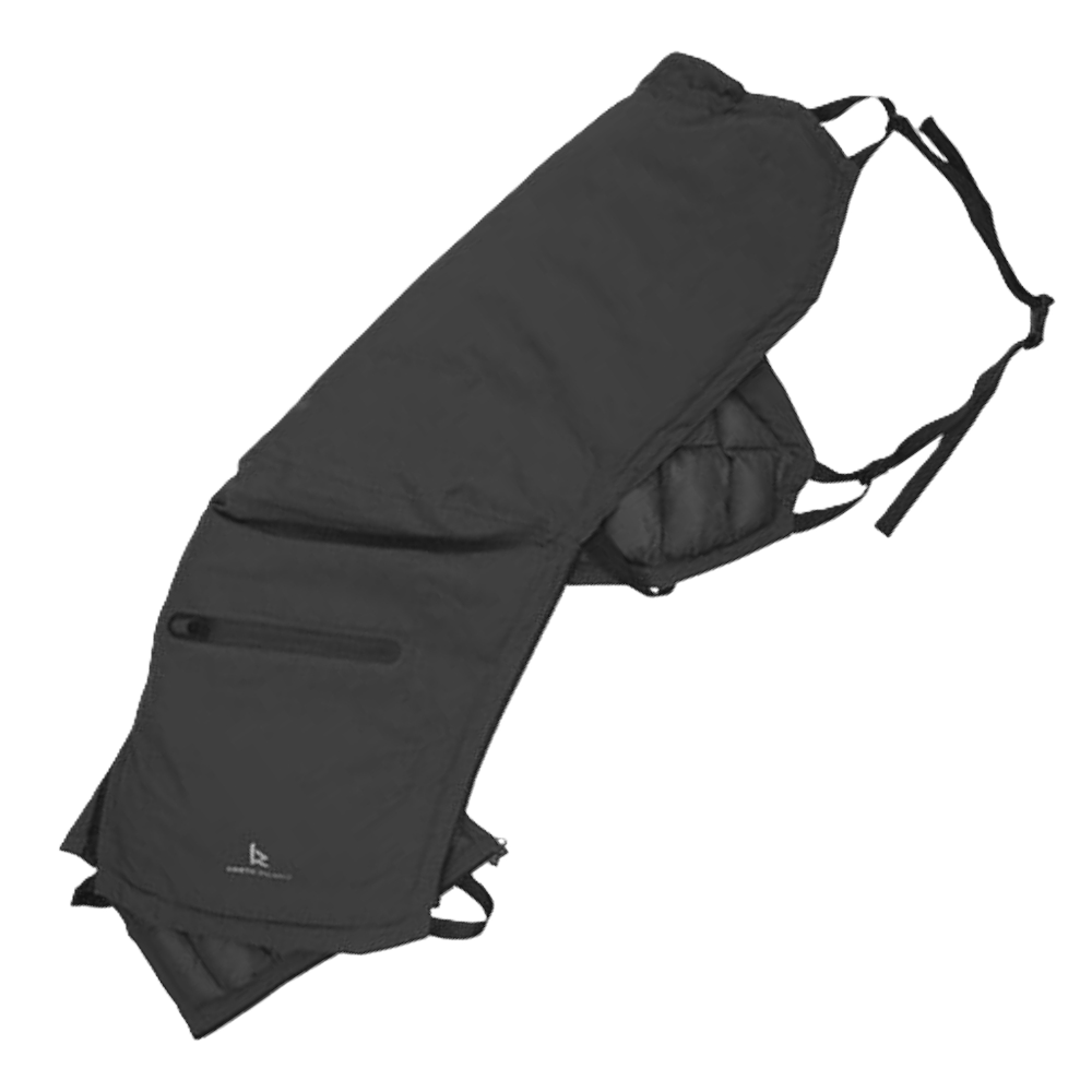 Raindek Parka Black laid flat
