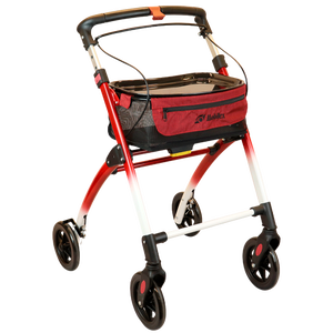 Red & White Jaguar Indoor Mobilex Rollator