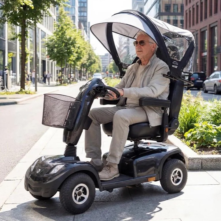 Veltop powerchair rain and sun canopy