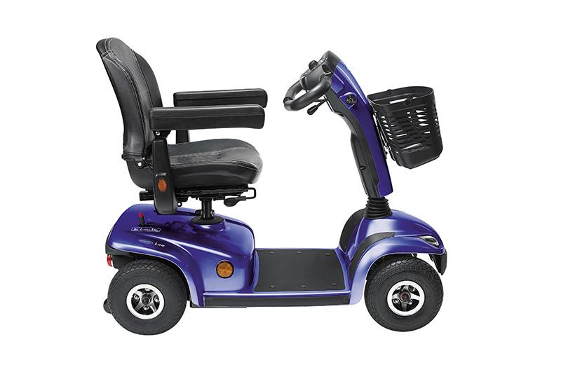 Leo mobility scooter in blue