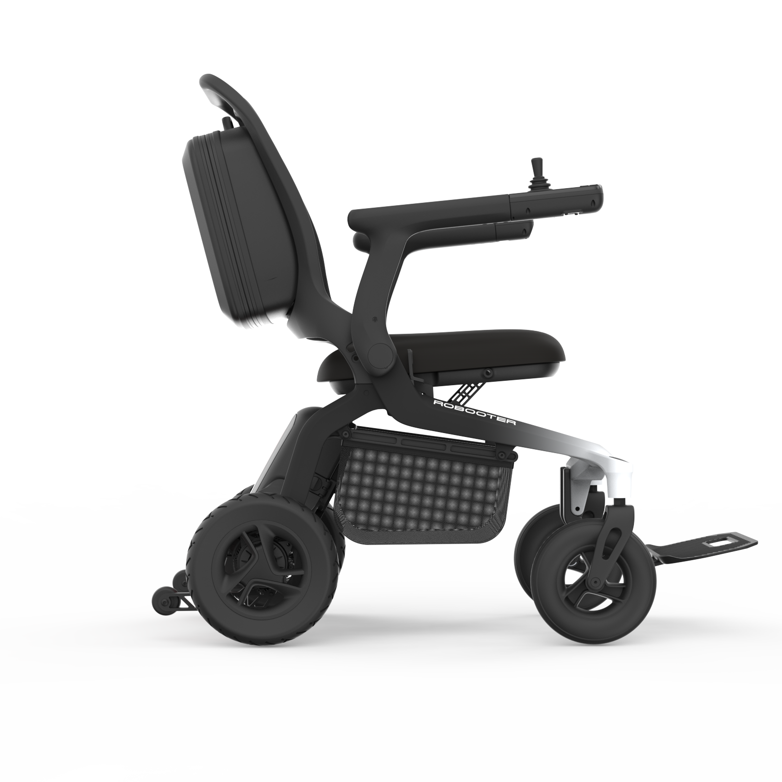 Rebooter E80 foldable portable wheelchair - side view
